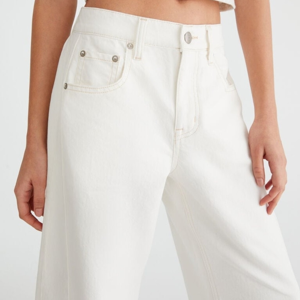 Aeropostale White Flare Wide Leg Jeans